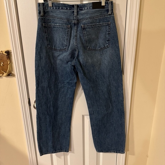 Pistola Women’s 28 High Rise Zip Up Medium Wash Straight Leg Baggy Jeans - Picture 7 of 7